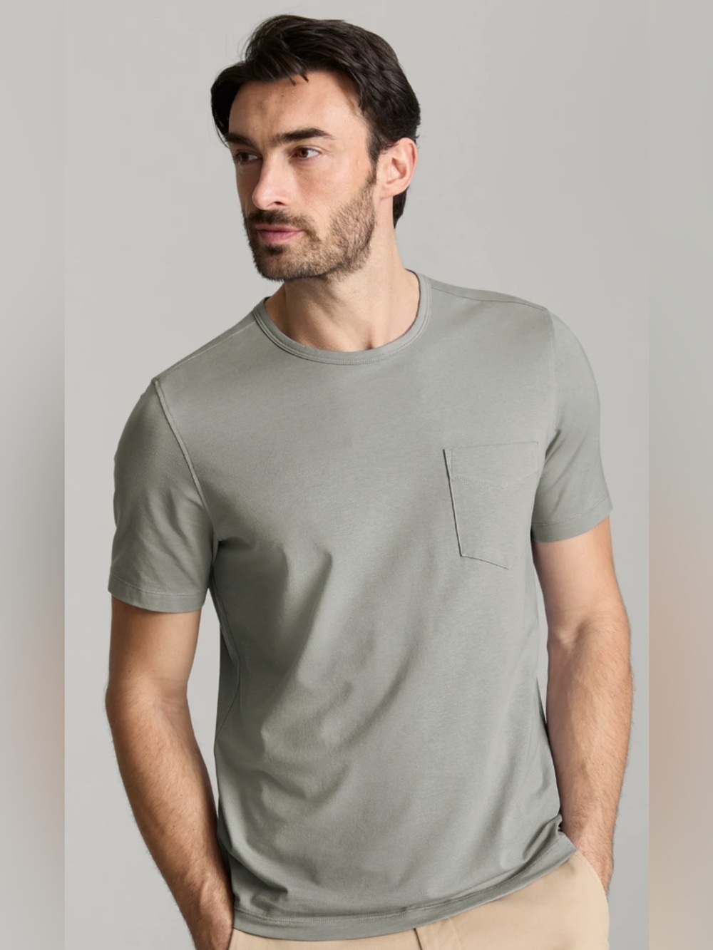 lululemon athletica Short-Sleeve Pocket Tee in Sage Green